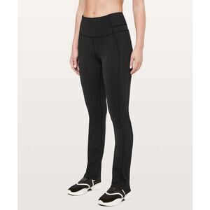 Lululemon Mid Rise Straight Leg Leggings Black 10